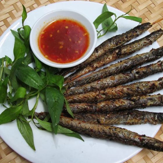 cá kèo nướng muối ớt